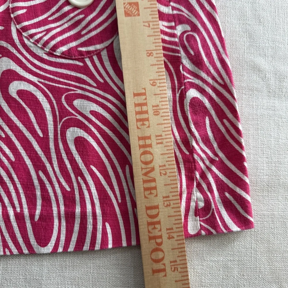 Tibi Mini Skirt 6  Pink Geometric CoRetro Mod Festival Dopamine Statement‎ Y2K